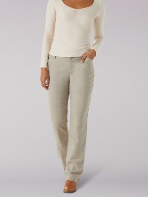 Women's Wrinkle Free Straight Leg Pant, Relaxed Fit