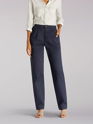 ladies slacks elastic waist