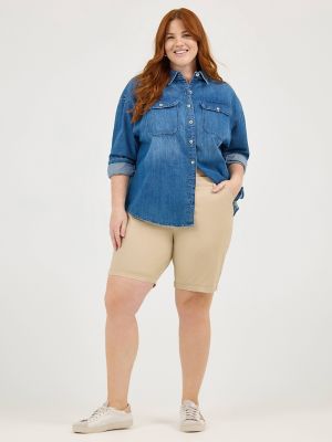 Plus size cheap chino shorts