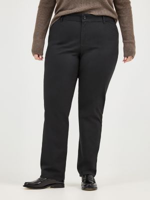 Women’s Relaxed Fit Straight Leg Pant (All Day Pant) (Plus) in Black alternative view