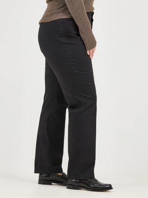 Women’s Relaxed Fit Straight Leg Pant (All Day Pant) (Plus) in Black alternative view 3