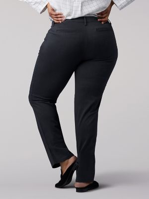 Women&rsquo;s Relaxed Fit Straight Leg Pant (All Day Pant) (Plus) in Charcoal Heather