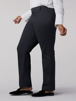 Women&rsquo;s Relaxed Fit Straight Leg Pant (All Day Pant) (Plus) in Charcoal Heather