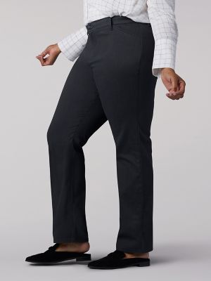 Womens Relaxed Fit Straight Leg Pant All Day Pant Plus Womens