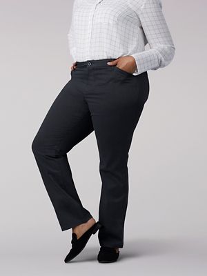 Women's Relaxed Fit Straight Leg Pant All Day Pant (Plus)