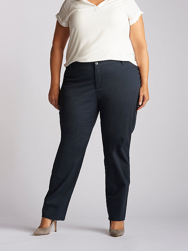 Women’s Relaxed Fit Straight Leg Pant (All Day Pant) (Plus) in Imperial Blue alternative view 5