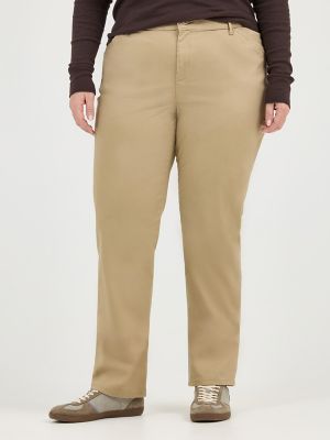 Women&rsquo;s Relaxed Fit Straight Leg Pant (All Day Pant) (Plus) in Flax alternative view