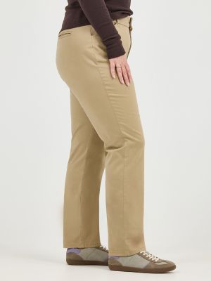 Women&rsquo;s Relaxed Fit Straight Leg Pant (All Day Pant) (Plus) in Flax alternative view 3