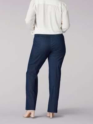 Women's Blue Business Pants - Formal Shirt And Trouser For Ladies