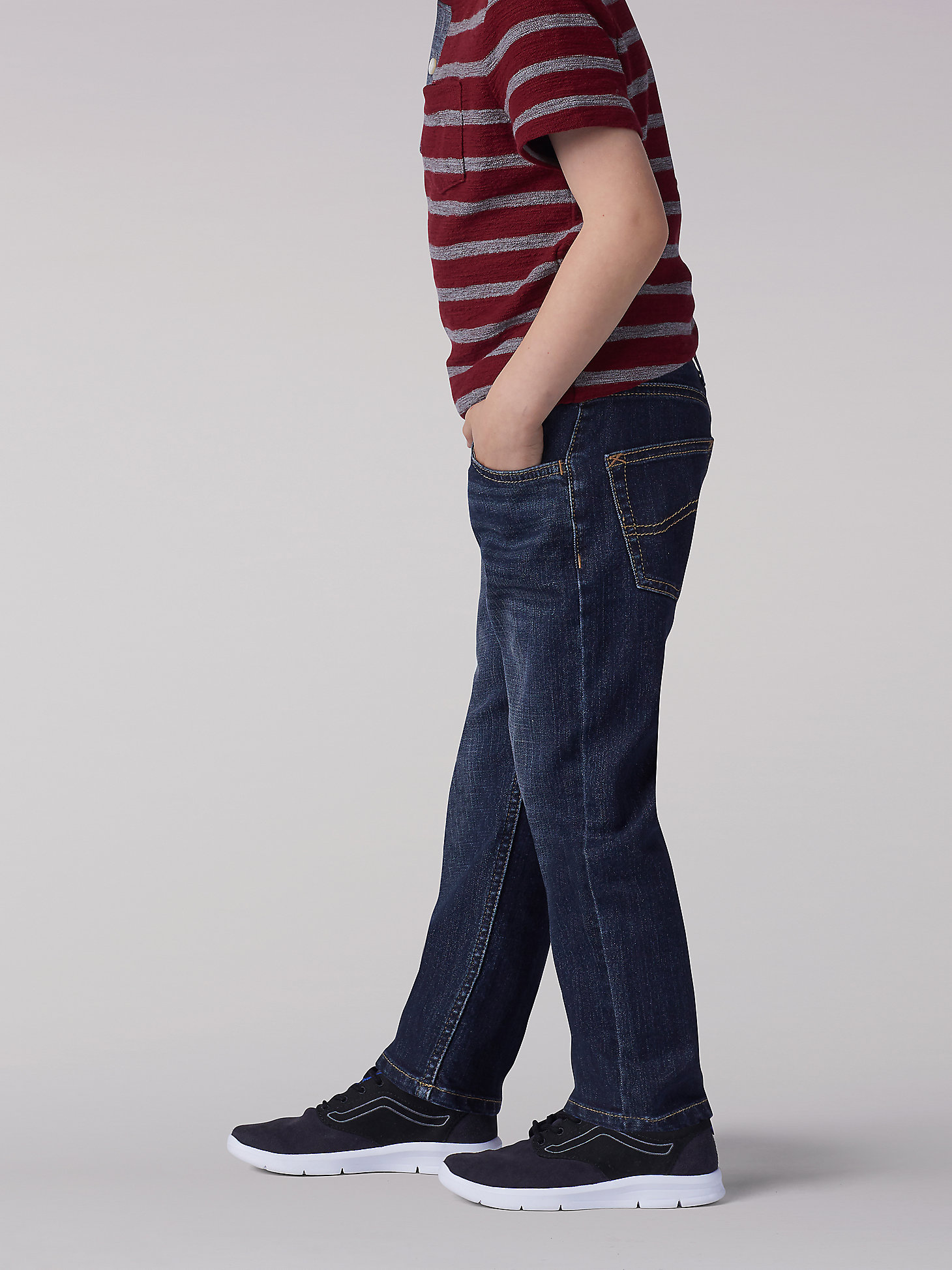 Boy’s Extreme Comfort Pull-On Relaxed Fit Jean - 4-7 in Mullen alternative view 2