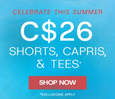 C$26 Shorts, Capris and Tees