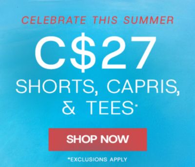 C$27 Shorts, Capris and Tees
