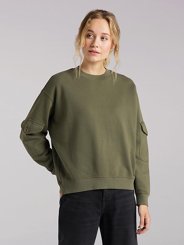 Women's Lee European Collection Fleece Pocket Sweatshirt