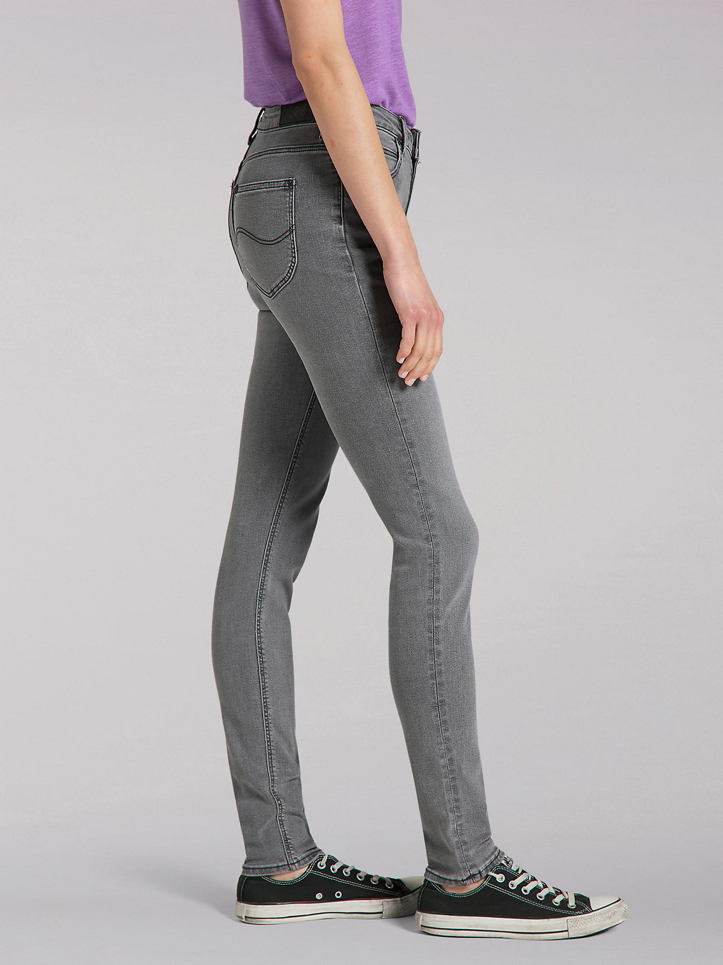 Women's Lee European Collection Scarlett High Rise Skinny Jean in Grey Holly alternative view 2