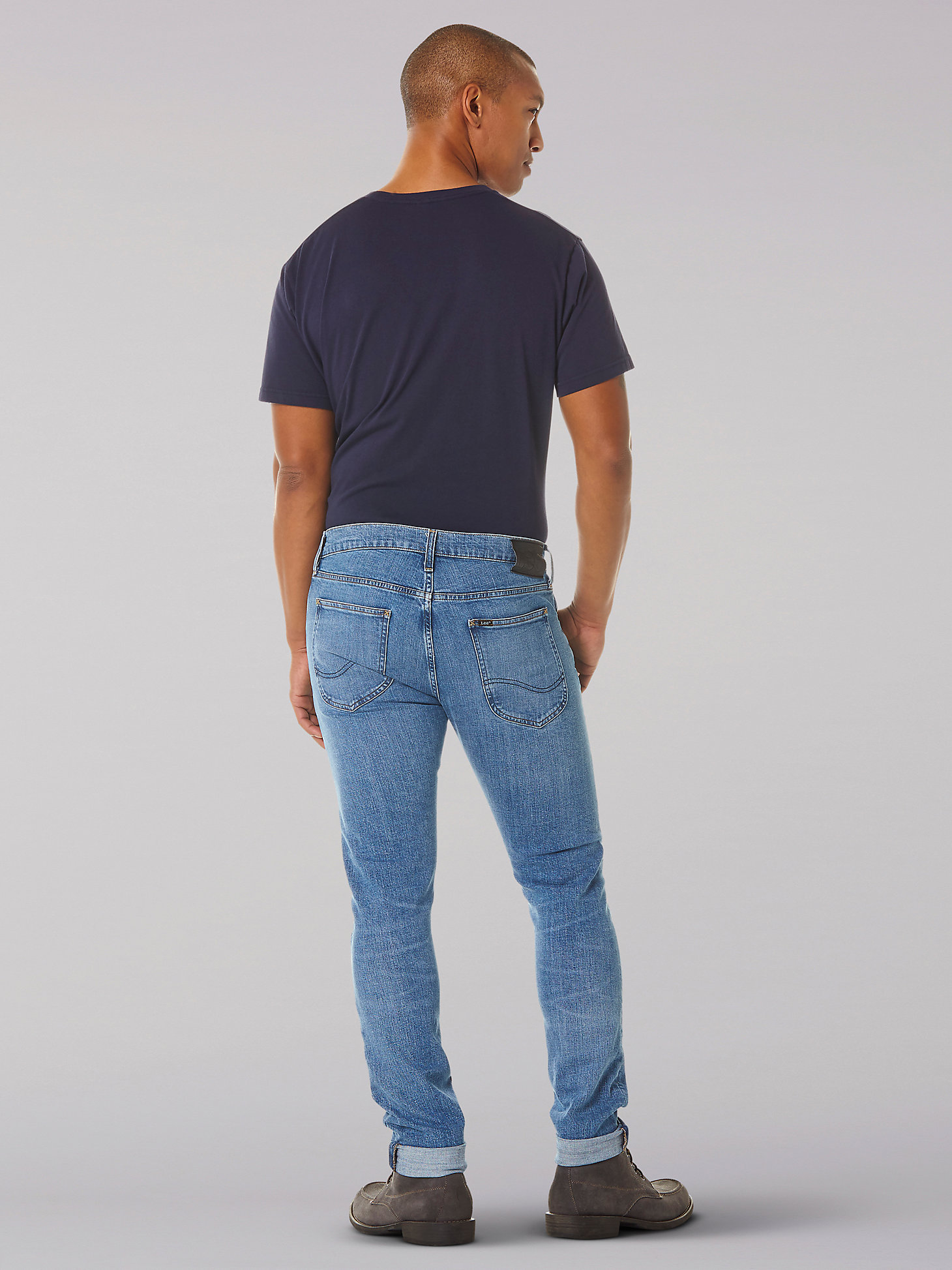 Men’s Luke Slim Tapered Indigood™ Jean in Light Worn Foam alternative view 1