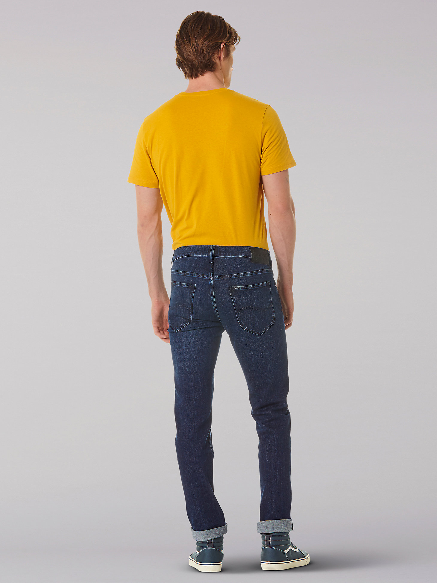 Men’s Daren Button-Fly Straight Leg Indigood™ Jean in Dark Clean Foam alternative view 1