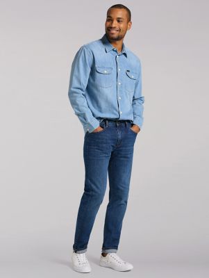 test Bouwen Er is behoefte aan Men's Lee European Collection Austin Regular Tapered Jean