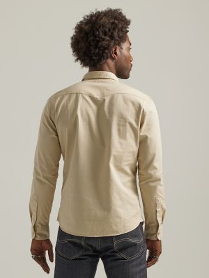 Men's Lee European Collection - 101 Western Shirt in Alabaster