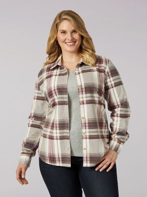 lee rider shirts women's plus size