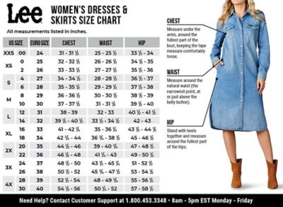 Womens Skirt Size Chart