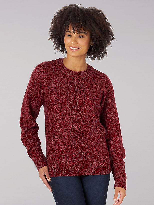 Women's Cable Knit Puff Sleeve Sweater