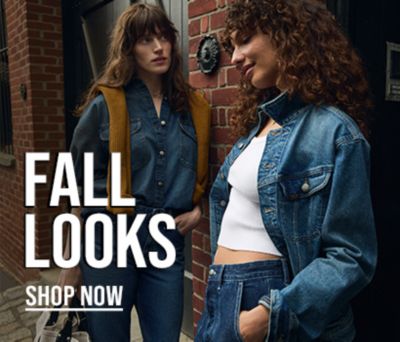 two women dressed for fall