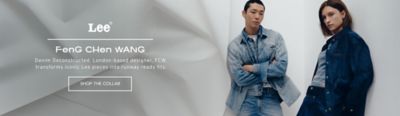 DENIM DECONSTRUCTED. LONDON-BASED DESIGNER, FCW TRANSFORMS ICONIC LEE PIECES INTO RUNWAY READY FITS