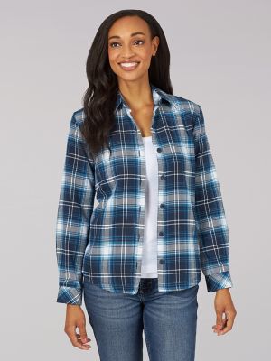 lee rider womens flannel shirts