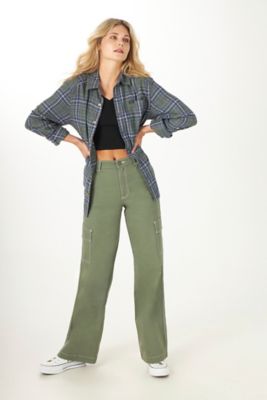 WOMEN'S HERITAGE HIGH RISE A LINE CARGO PANT IN IVY