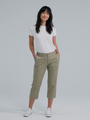 Women's Wrinkle Free Capri in Kansas City Khaki main view