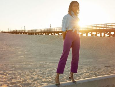 Woman in Lee jeans