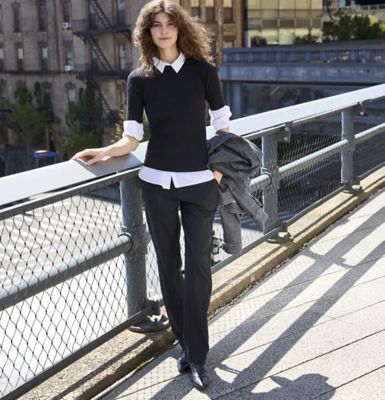 Woman in city wearing lee legendary pants.