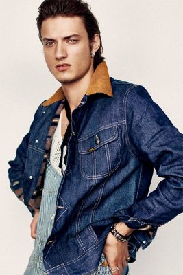 Lee jean jacket with corduroy clearance collar