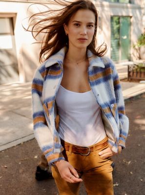 Cropped Wool Chore Jacket