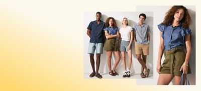 Couple wearing Summer Shorts from Lee.