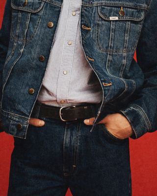 Lee × J.Crew denim pieces layered to highlight fabric structure and signature trims.