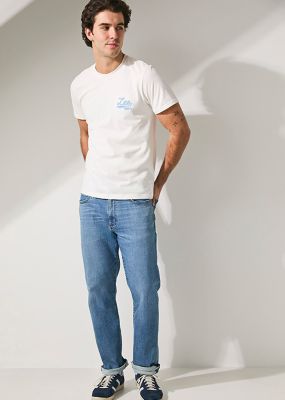 stack of mens lee denim jeans