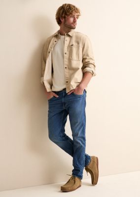 stack of mens lee denim jeans