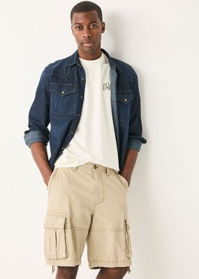 man wearing lee shorts