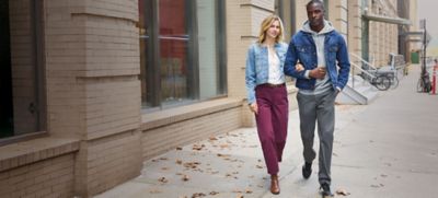 Couple wearing Legendary Pants from Lee.