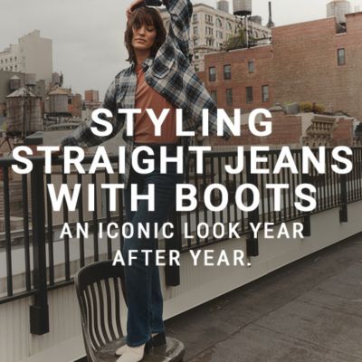 Styling Straight Jeans With Boots
