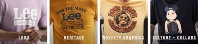 Lee tee shirts by type