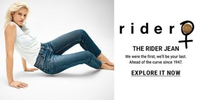 The Rider Jean: We were the first, we'll be your last.  Ahead of the curve since 1947.