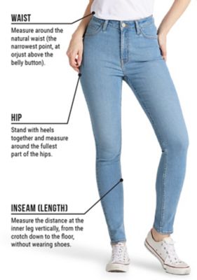 Lee Jeans Size Charts | Men's, Women's, Boy's for & Tops