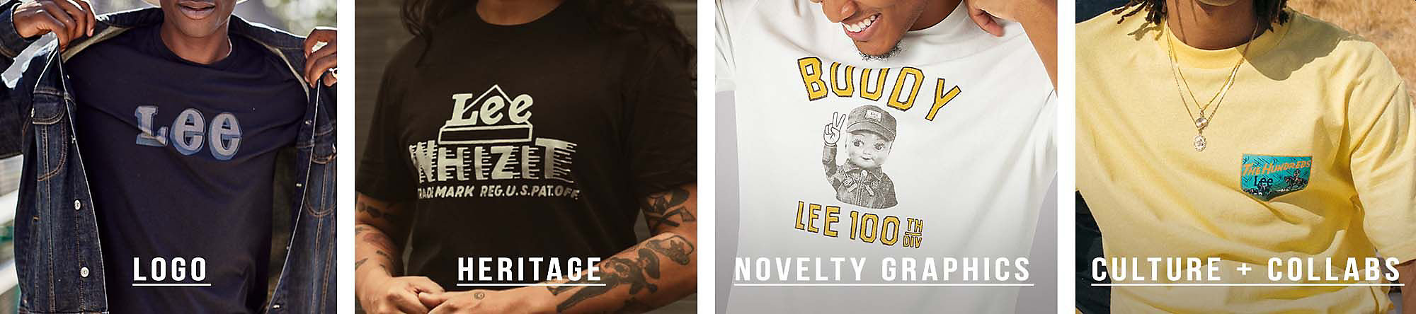Lee tee shirts by type